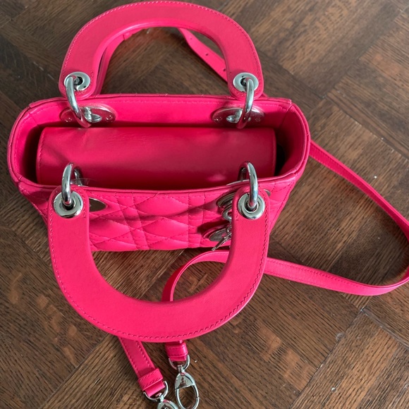 ❌SOLD❌Mini lady Dior lamskin Fusa pink - Picture 5 of 6